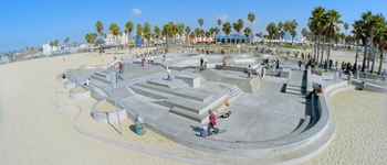 Skate park on venice beach